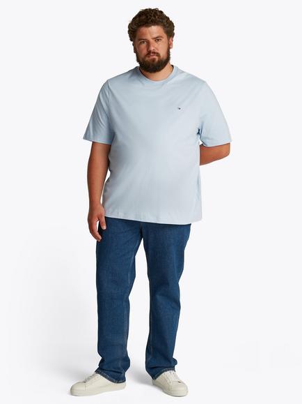 Tommy Hilfiger Plus Regenerative Cotton Crew Neck T-Shirt - view 2, Sky Blue