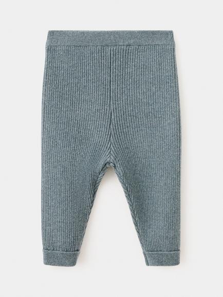 Mango Baby Ribbed Stretch Leggings, Green, Green