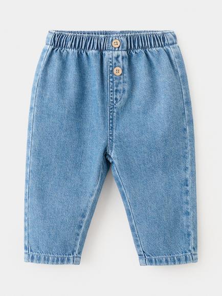 Mango Baby Mid Rise Denim Jeans, Mid Blue, Mid Blue