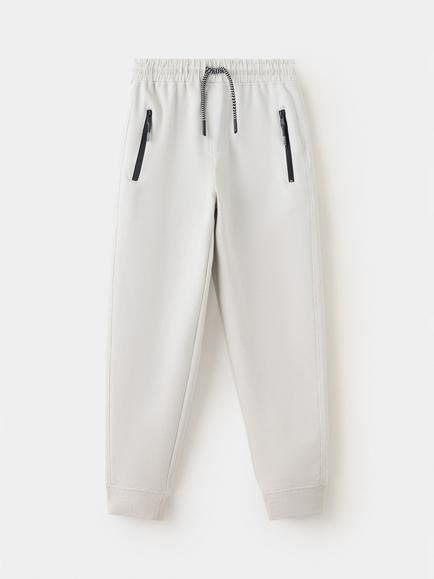 Mango Kids' Mid Rise Drawstring Joggers, Ice, Ice