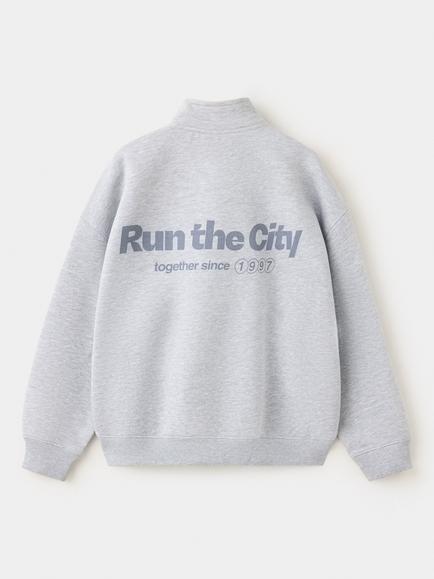 Mango Kids' Sudadera Oversized High Neck Sweatshirt, Mid Grey Melange - view 2, Mid Grey Melange