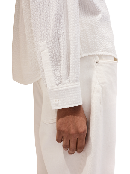 The White Company Boho Blouse containing LENZING™ ECOVERO™ Viscose, Porcelain - view 2, Porcelain