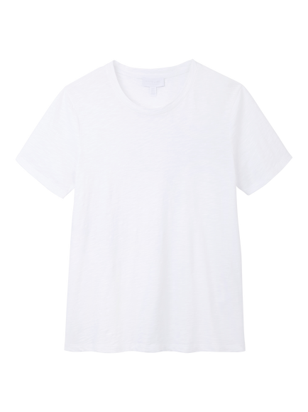 The White Company Crew Neck T-Shirt, White, White