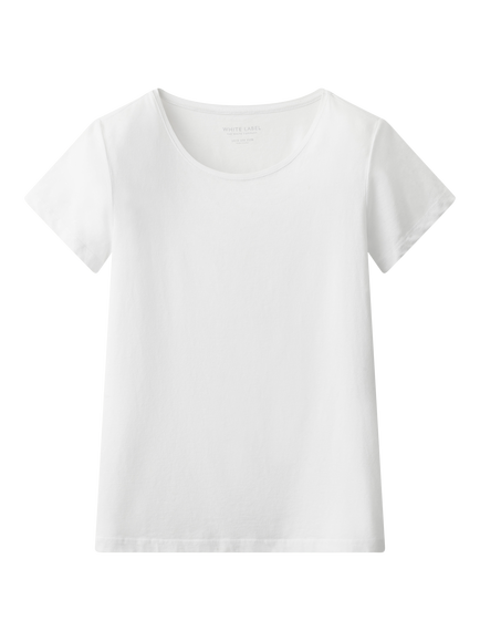 The White Company Short Sleeve T-Shirt, White, White