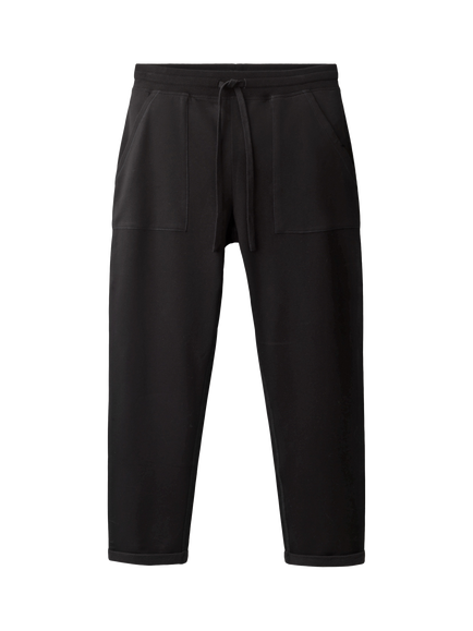 The White Company Fleece Back Joggers containing LENZING™ ECOVERO™ Viscose, Black, Black