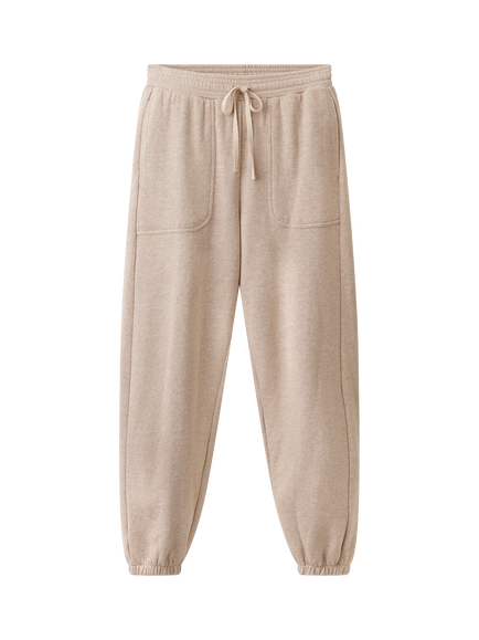 The White Company Ultimate Cotton Blend Cuff Joggers, Dusty Taupe, Dusty Taupe