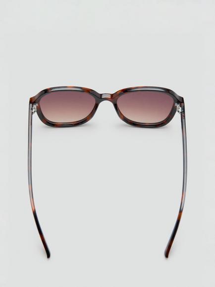 Mango Women's Squared Sunglasses, Chocolate - view 2, Chocolate