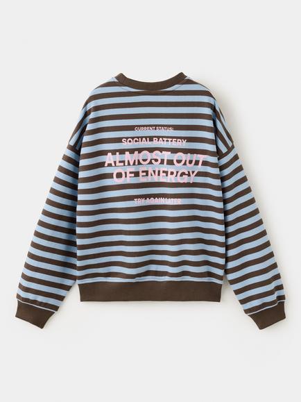 Mango Kids' Social Battery Jumper, Brown - view 2, Brown