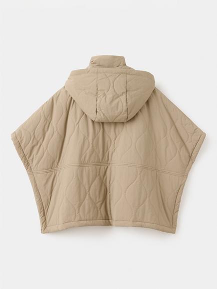 Mango Kids' Padded Hooded Cape, Camel - view 2, Camel