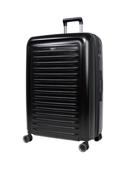 Rock Legacy Large 76cm Expandable 8-Wheel Suitcase, 112/126L, Black, Black