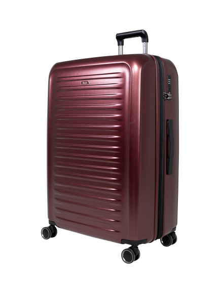 Rock Legacy Large 76cm Expandable 8-Wheel Suitcase, 112/126L, Burgundy