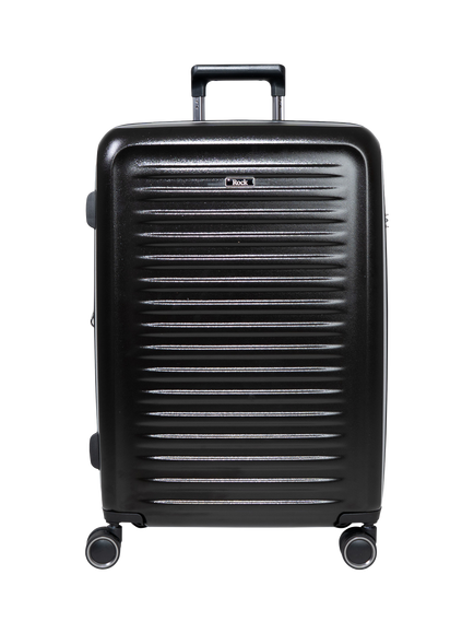 Rock Legacy Medium 67cm Expandable 8-Wheel Suitcase, 69/79L, Black - view 2, Black