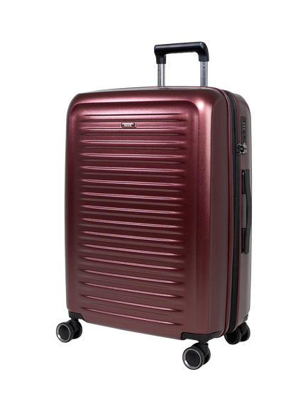 Rock Legacy Medium 67cm Expandable 8-Wheel Suitcase, 69/79L, Burgundy