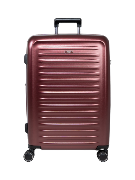 Rock Legacy Medium 67cm Expandable 8-Wheel Suitcase, 69/79L - view 2, Burgundy