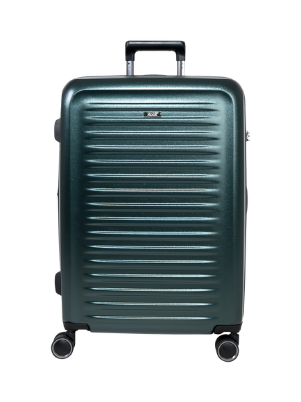 Rock Legacy Medium 67cm Expandable 8-Wheel Suitcase, 69/79L - view 2, Forest Green