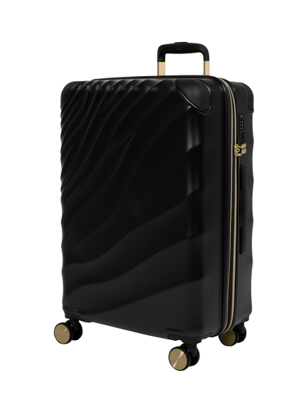 Rock Sahara Medium 67cm Expandable 8-Wheel Suitcase, 60/70L, Black