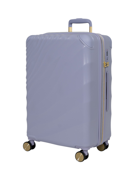 Rock Sahara Medium 67cm Expandable 8-Wheel Suitcase, 60/70L, Lilac, Lilac