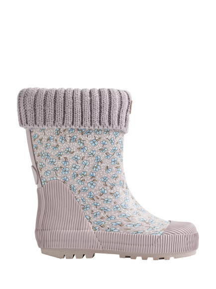 WHEAT Kids' Rubber Snow Boots, Lilac/Blue, Lilac/Blue