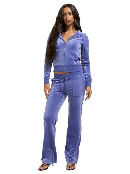 Juicy Couture Straight Leg Tracksuit Bottoms, Grey/Blue, Grey/Blue