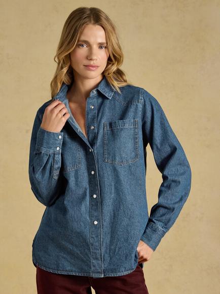 Joules Denim Shirt, Blue, Blue