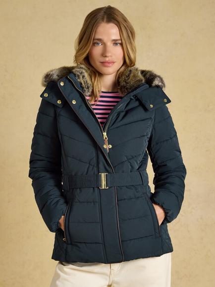 Joules Aspen Padded Coat, Navy, Navy