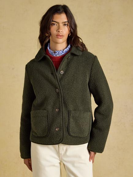 Joules Sadie Fleece, Khaki Green, Khaki Green