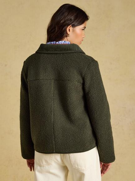 Joules Sadie Fleece, Khaki Green - view 2, Khaki Green