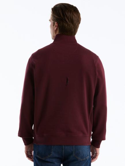 Original Penguin Half Zip Cotton Blend Sweatshirt, Port Royale - view 2, Port Royale