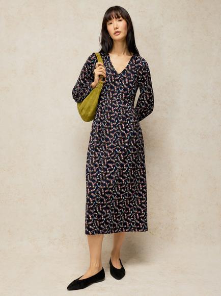White Stuff Harper Dress, Navy/Multi, Navy/Multi