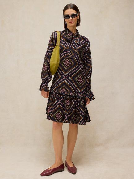 White Stuff Kalia Dress, Navy/Multi, Navy/Multi