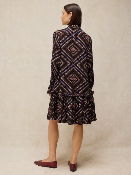 White Stuff Kalia Dress, Navy/Multi - view 2, Navy/Multi
