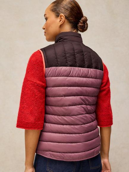 White Stuff Rhea Quilted Gilet, Pink - view 2, Pink