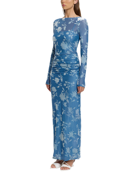 Significant Other Edina Sleeveless Maxi Column Dress, Blue/Multi - view 2, Blue Multi