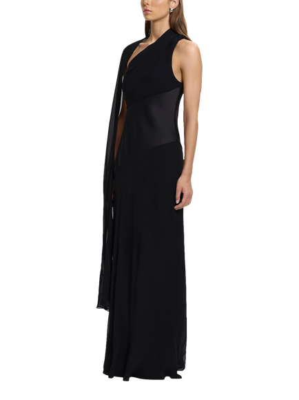 Significant Other Yeirah One Shoulder Maxi Dress, Black - view 2, Black