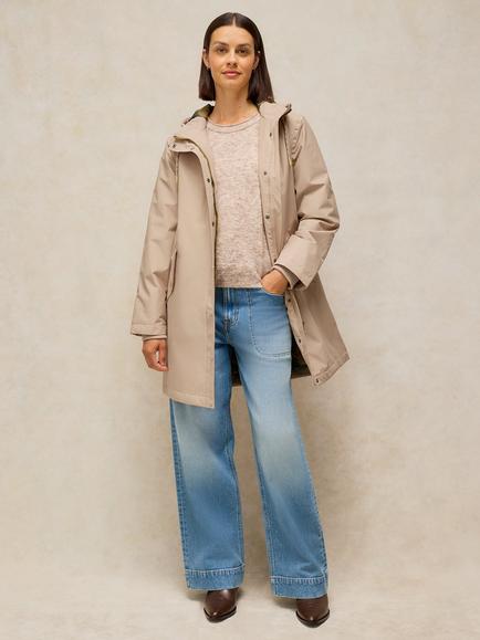 White Stuff Willow Waterproof Coat, Light Natural