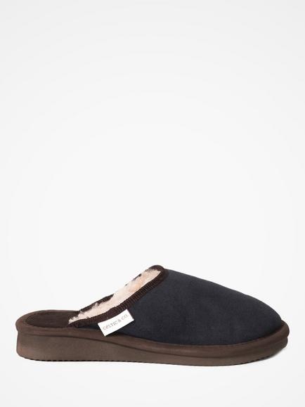 Celtic & Co.Sheepskin Backless Clog Slippers, Blue Iris, Blue Iris