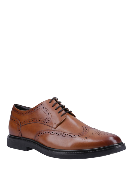 Hush Puppies Kingston Leather Lace Up Brogues - view 2, Tan