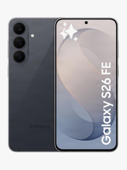 Samsung Galaxy S26 FE Smartphone, 8GB RAM, 6.7”, Galaxy AI, 5G, SIM Free, Graphite
