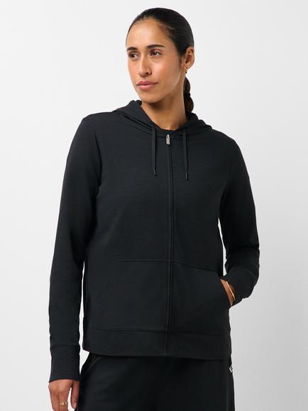 Sweaty Betty Glow Studio Zip Up Hoodie, Black