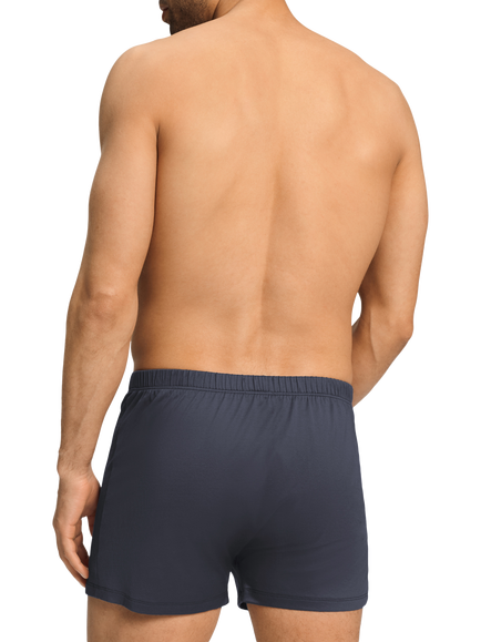 Hanro Organic Cotton Sporty Boxers, Pack of 2, Stormy Gray - view 2, Stormy Gray