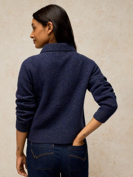 White Stuff Shepherd Cardigan - view 2, Dark Navy