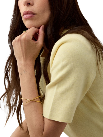 Dinny Hall Signature Double Bangle - view 2, Gold