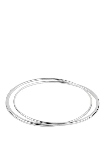 Dinny Hall Signature Double Bangle, Silver