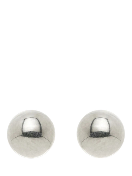 Tish Lyon Round Stud Earrings, Silver