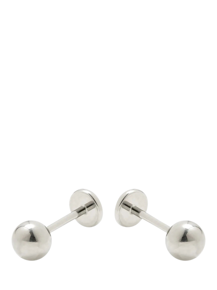 Tish Lyon Round Stud Earrings - view 2, Silver