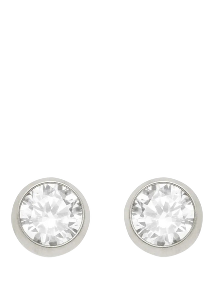 Tish Lyon Cubic Zirconia Stud Earrings, Silver, Silver