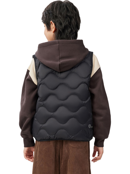 Bosideng Kids' Quilted Down Gilet - view 2, Black