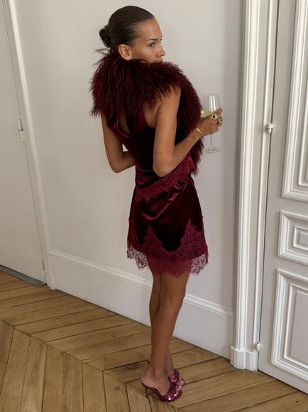 Never Fully Dressed Maeva Skirt, Plum - view 2, Plum