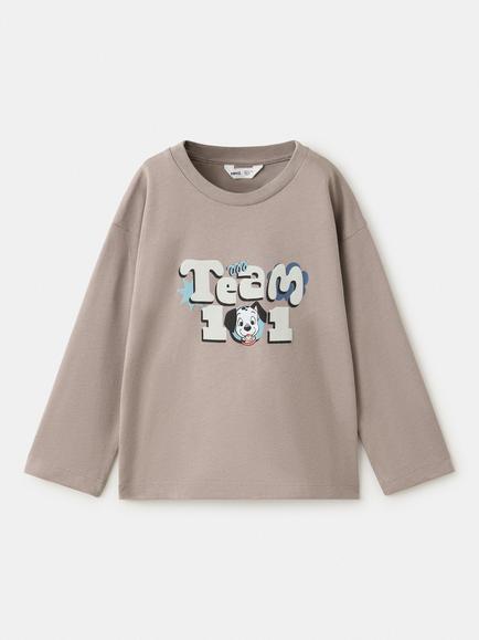 Mango Baby Dalmation Long Sleeve T-Shirt, Brown, Mystery