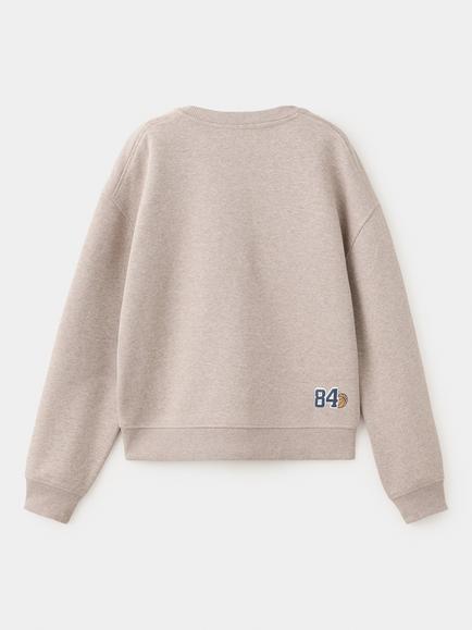 Mango Kids' Sudadera Cotton Blend Basketball Print Sweatshirt, Sand - view 2, Sand